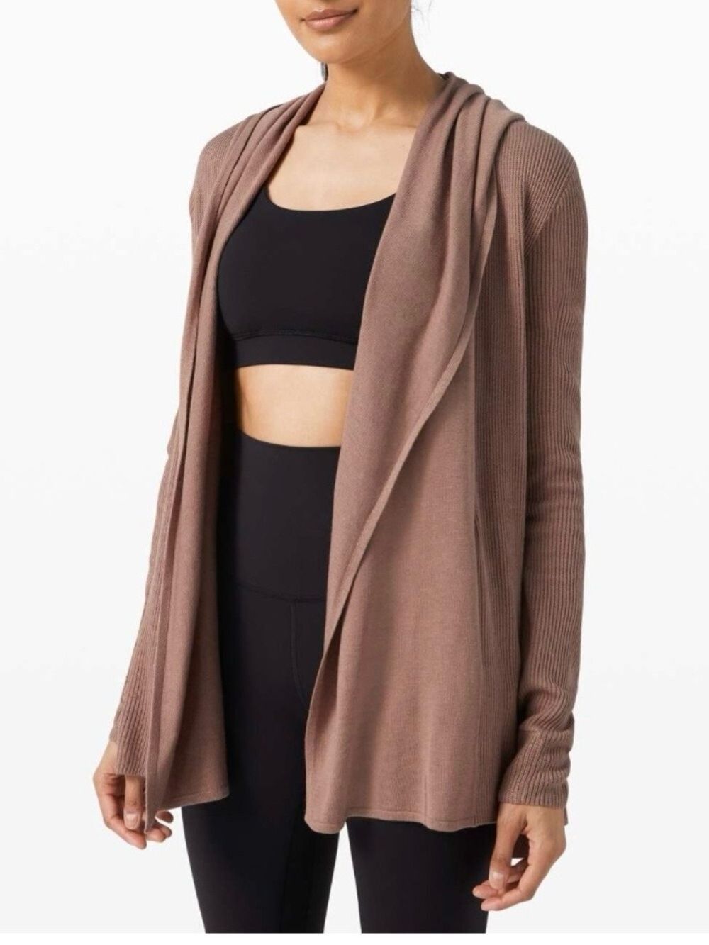 Lululemon Sundown Sweater Wrap Soft Sand Large